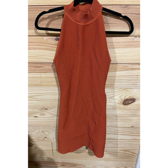 Aritzia Babaton, Sculpt Knit Halter Dress in Flambeau Red, size XS - Picture 5 of 10